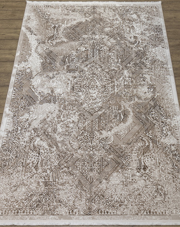 Ковер российский 20102-25138 Премиум (Полиэстер, бежевый)