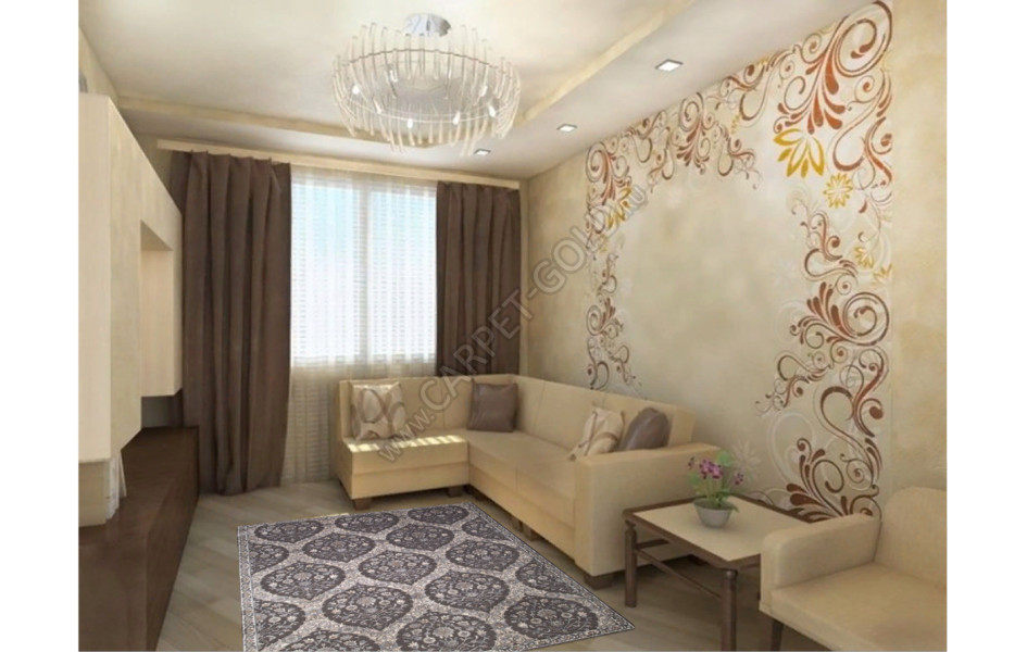 Ковер российский D740 DARK GRAY - коллекция SERENITY