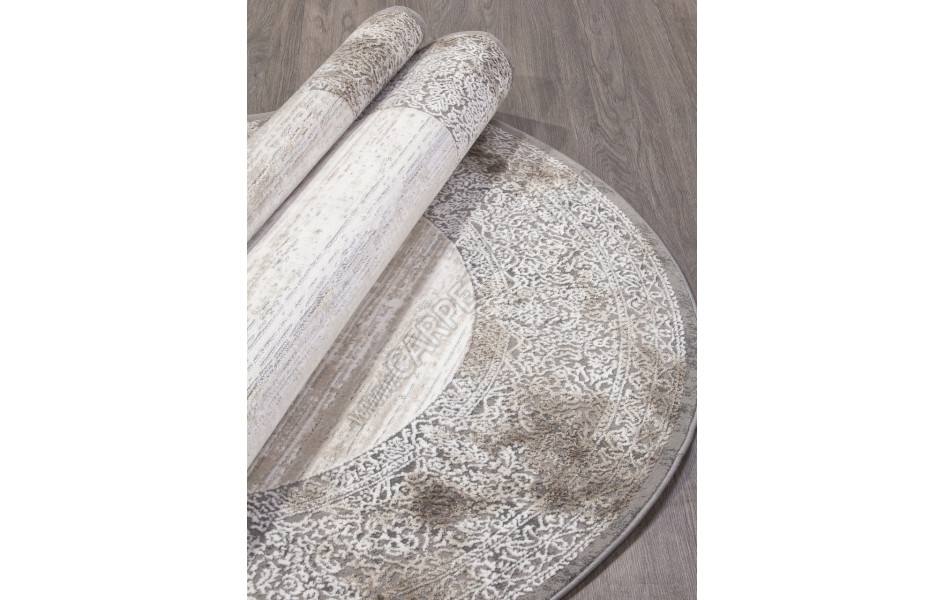 Ковер 04070C - GREY / BROWN овал ARMINA