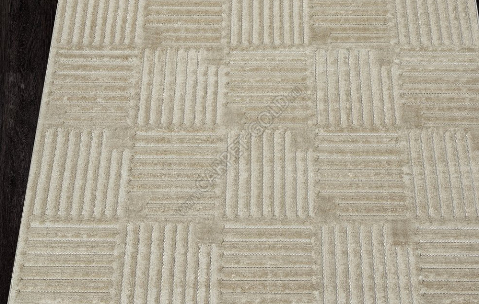 Ковер E137AP - BEIGE / BEIGE - Прямоугольник - коллекция JUNO