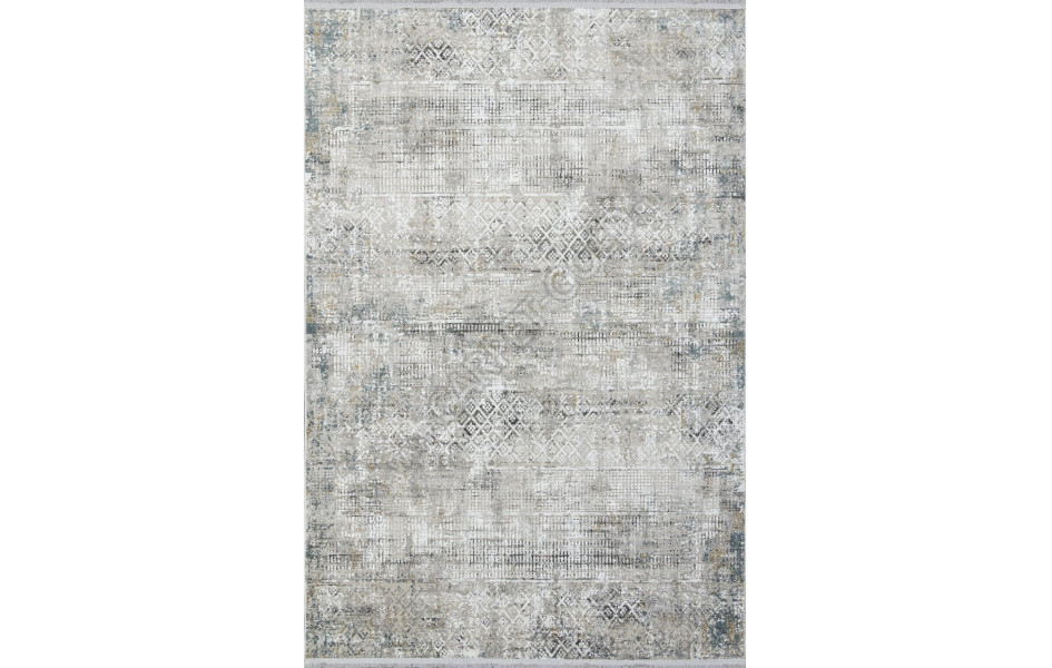 Ковер A047AJ - GREY / BLUE - Прямоугольник - коллекция LORENZO