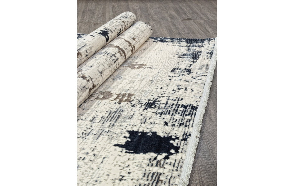 Ковер N2023A - CREAM / D.BLUE - Прямоугольник - коллекция POMPEI