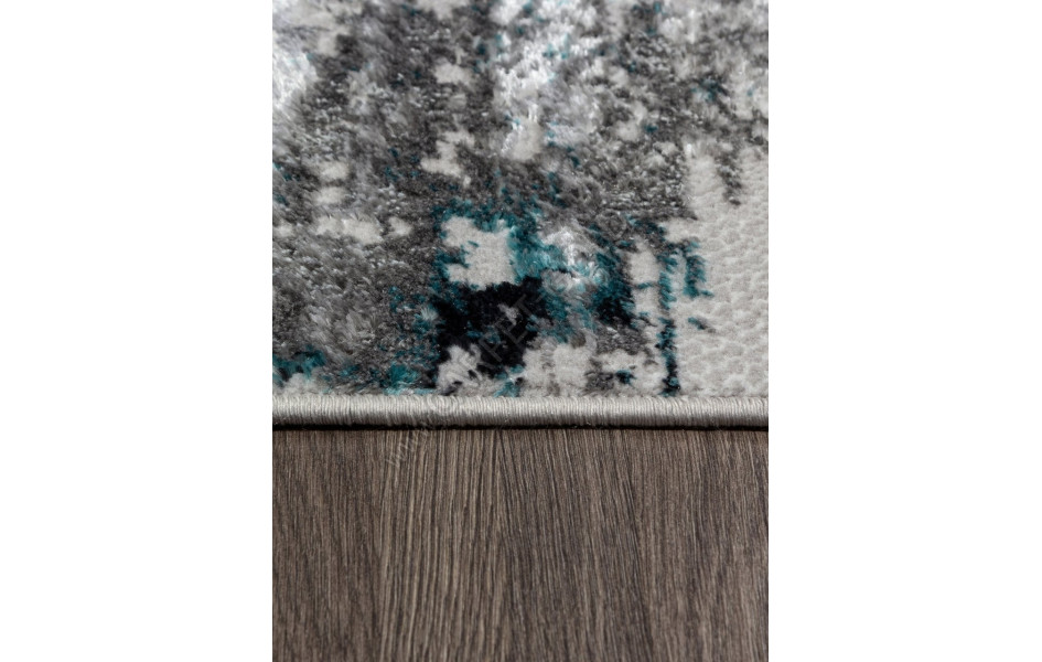 Ковер 00065A - TURQUOISE / GREY - Прямоугольник - коллекция PARADIZE